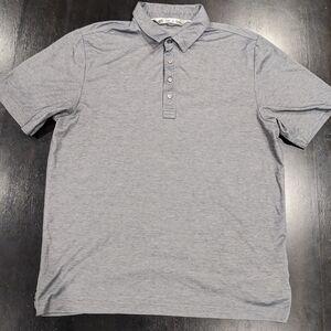 Travis Mathew Polo Shirt Men’s Large – Gray – Excellent Condition – Golf Casual